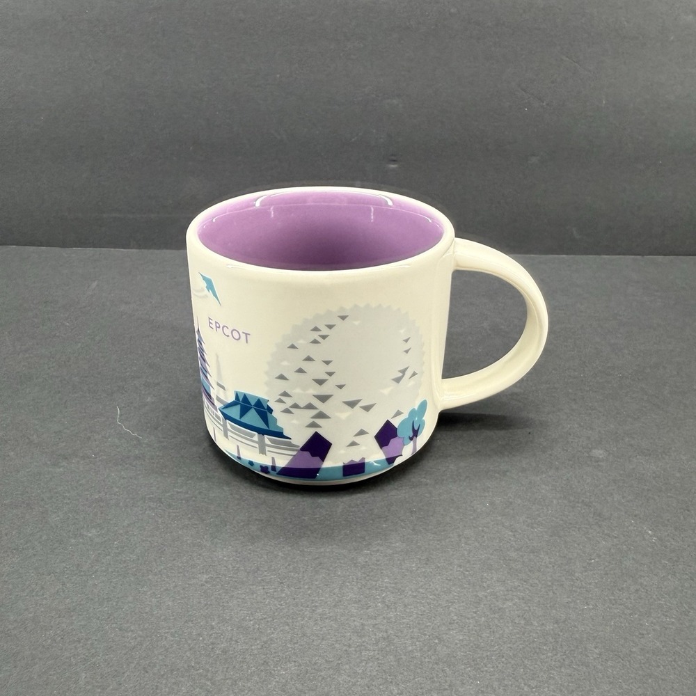 Starbucks Disney Parks You Are Here Collection "Epcot" Ceramic Coffee Mug Cup